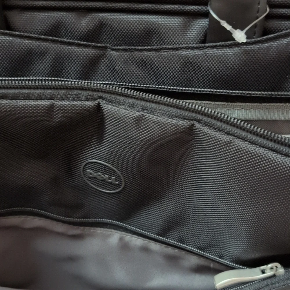 Dell Black Laptop Bag with Silver Accents